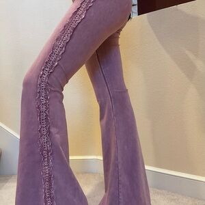 Chatoyant Pants - Rose Pink Bell Bottom NWOT